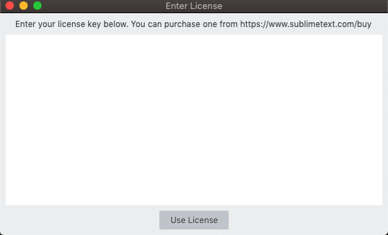 licence key for sublime text for mac